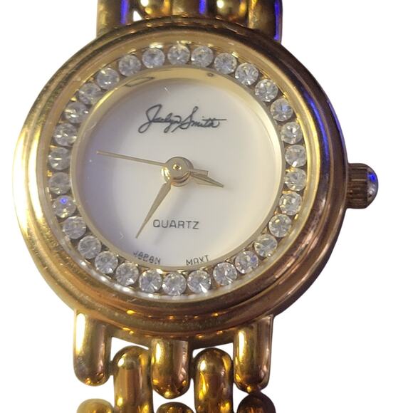 Women's Jaclyn Smith Cocktail Watch Crystals on watch face and band new battery - Picture 6 of 8